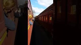 Steam Train Parallel Depature from Castlemaine 2017