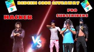 HACKER VS SUBSCRIBERS CUSTOM GIVEAWAY | FREE FIRE LIVE |