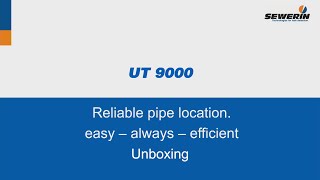 UT 9000 pipe locator - Unboxing