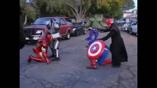 Captain America, Iron Man & Hulk vs Red Skull & Iron Monger