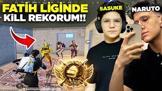 FATİH LİGİNDE KİLL REKORUMU KIRDIM!! - PUBG MOBİLE