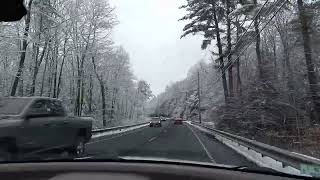 Cruising The Daniel Shays Highway In New Salem, MA on 2023-01-21