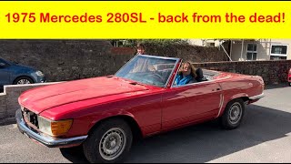 Mercedes R107 SL bonnet alignment, fuel pump issues and steering wheel fitment problem.