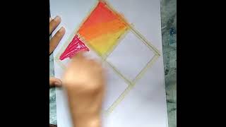 Tape painting on paper.Tape art painting on paper#shorts #shorts#