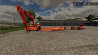 New mobile excavator/buying sand & gravel/continue work on roadside |Public Work |Fs22 |Ps4