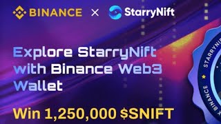 شرح ايردروب بينانس الجديد StarryNift باقي 13 يوم علي الانتهاء