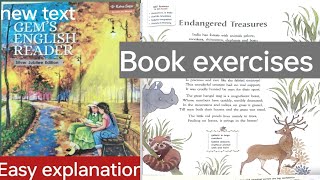 Class -6|| Poem- Endangered Treasures || book exercises#english#gemsenglishreader