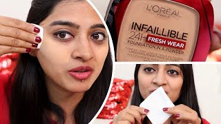 Face makeup - I tried L'Oreal Paris Infallible 24HR Fresh Wear Foundation In Powder