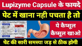 lupizyme capsule in hindi | alpha amylase and pepsin capsules | digestive enzymes capsules