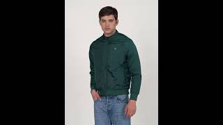 Men Solid Bomber Jacket