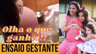 Ensaio Gestante 39 semanas + Ganhei presente importado para a BEBÊ