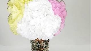 BEAUTIFUL FLOWER WITH TISSUE PAPER || DIY || THE PAPER MAGIC