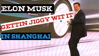 Elon Musk Dancing in Shanghai China | Gigafactory 3 |