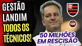 TODOS OS TÉCNICOS DO FLAMENGO NA GESTÃO LANDIM!