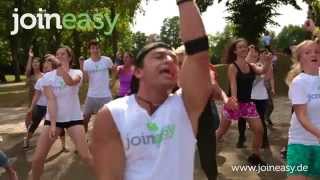 Open Air Zumba with Janine & José in Berlin, Germany. joineasy. Sport verbindet.