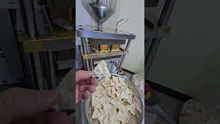 Test of triangle popchips machine SYP5310T by Korean rice