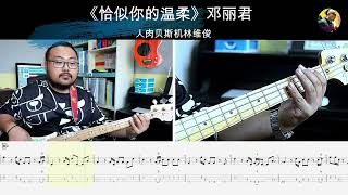 《恰似你的温柔》邓丽君贝斯翻弹 bass cover 人肉贝斯机林维俊#bass #basscover #bassplayer #bassguitar #cover #music