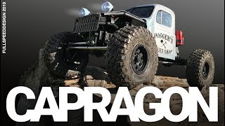 1st run of the Capragon | Axial Capra + Proline Dodge Power Wagon body