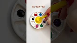 Color Mixing Tutorial: Mixing Different Acrylic Paints with Yellow 💛 #colormixing #art #colors