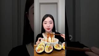 Mỳ nước samyang mà tui nấu kiểu gì nó sệt lại giống mỳ trộn quá #mukbang #samyang #samyangnoodles