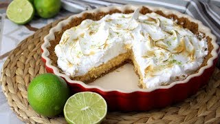 Tarta de lima y merengue | Key Lime Pie sin lactosa