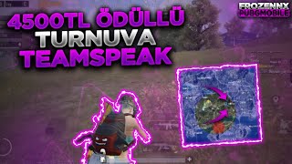 4000 TL TURNUVA TEAM SPEAK & ZOR POZİSYONDA WIN | Team Bitcoin | PUBG Mobile