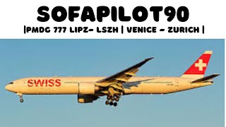 |Swiss Flight SWR29 |LIPZ - LSZH | | ATC Vatsim | Boeing 777-300ER | PMDG777 |