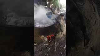 suasana lebaran memasak gula merh-#youtube -#shorts