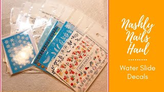 NashlyNails Haul | Water Slide Decals