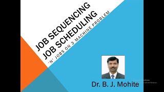 Job Sequencing: 'n' job on 3 machines