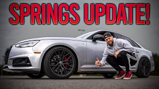 B9 Audi S4 Lowering Springs Update *PERFECT DROP*