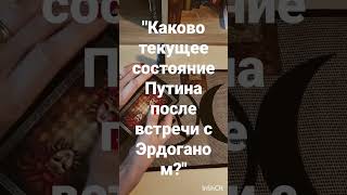 "Каково текущее состояние Путина после встречи с Эрдоганом?"