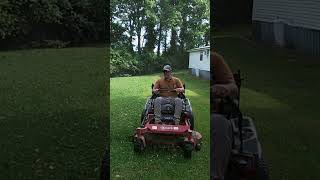 Grass Cutting ASMR #asmr #lawnmowing #shorts