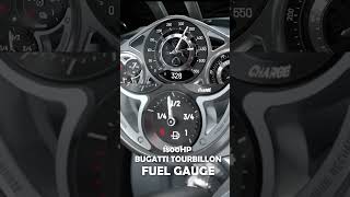 1800HP Bugatti Tourbillon FUEL GAUGE During 0 to 445 km/h