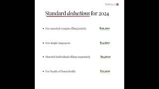 Standard deduction for 2024