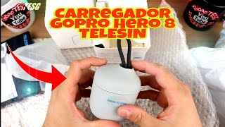 TELESIN Melhor CARREGADOR SIMILAR para GOPRO HERO 8 | Aliexpress