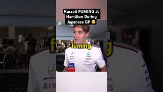 George Russell FUMING at Hamilton in Japan Grand Prix...