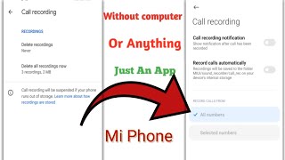 Call recording in any Google dialer phone.