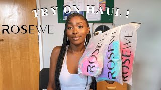 HUGE TRY ON HAUL from ROSEWE | Summer Outfits 🌻| MonnyLagos