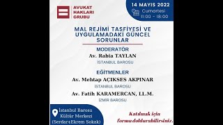 Mal Rejimi Tasfiyesi ve Uygulamadaki Güncel Sorunlar