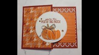 12 Days of Halloween: Day 8, You're the Pick of the Patch Fun Fold