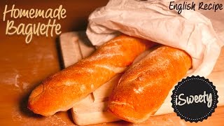 How to Make Homemade French Baguette 🥖 - 4 INGREDIENTS Bread Recipe [Easy]