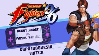 The king of fighters 96 match, kebot vs faisal, GGPO indonesia