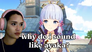 why do you sound like ayaka? | genshin impact