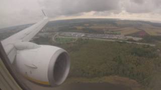 [HD] Landing at Oslo Rygge from Poznań Boeing 737-800 Ryanair