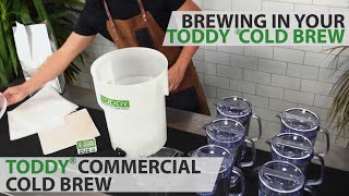 Brewing in your Toddy® Cold Brew System Commercial Model