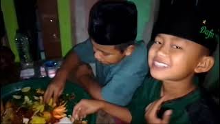 Suasana makan||Santri Ponpes Abu Khoiri Ashbar||Pasir Pengaraian