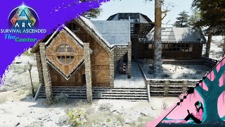 Ark: Survival Ascended | Large House w/Fenced Yard (Cold Biome Speed Build)