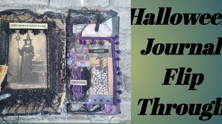 Flip Through Of 2 Halloween Journals