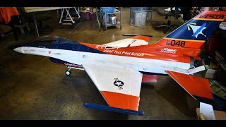 BVM F-16 1/5 Scale Repaint beautiful paint scheme after the USAF Test Pilot School's F-16 VISTA